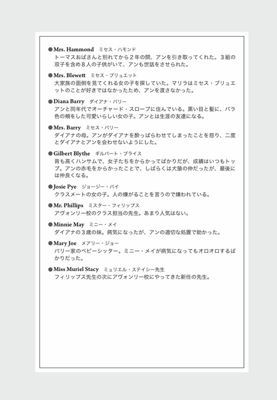 赤毛のアン