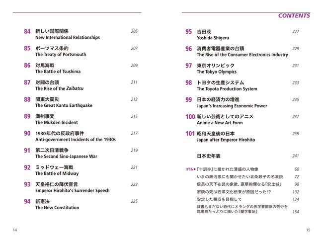 英語で解く日本史101