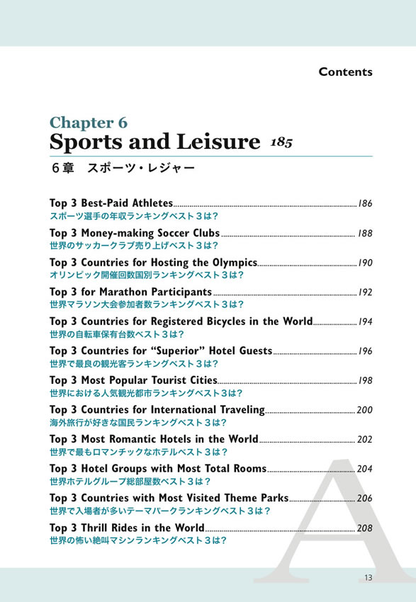 世界ランキングなんでもベスト３