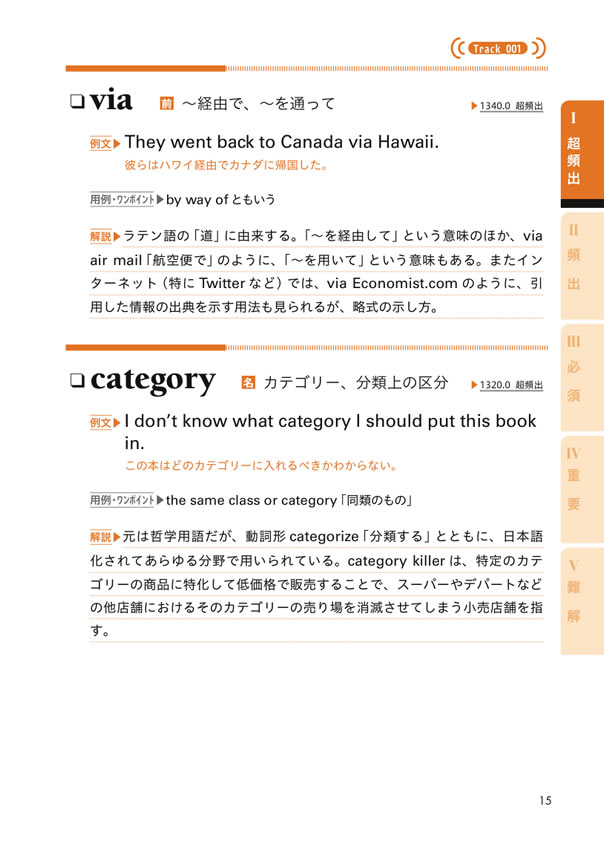 TOEFLによく出るアカデミック英単語