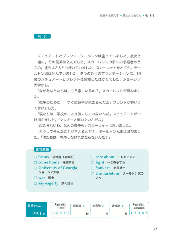 1日10分「英語回路」育成計画:超音読レッスン 世界の名作文学編