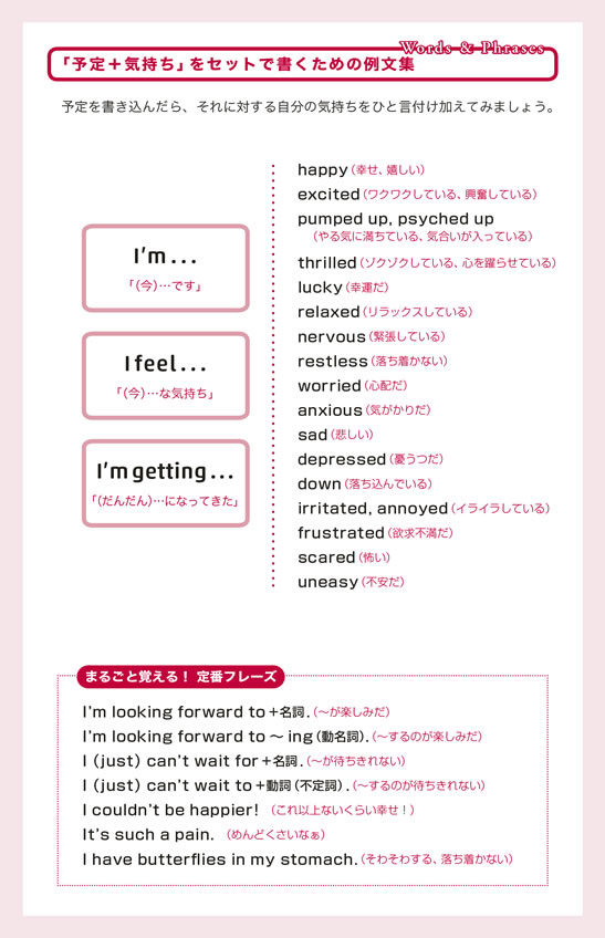 英語手帳 2016年版 (シャンパンホワイト)