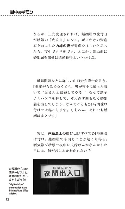 街中のギモン