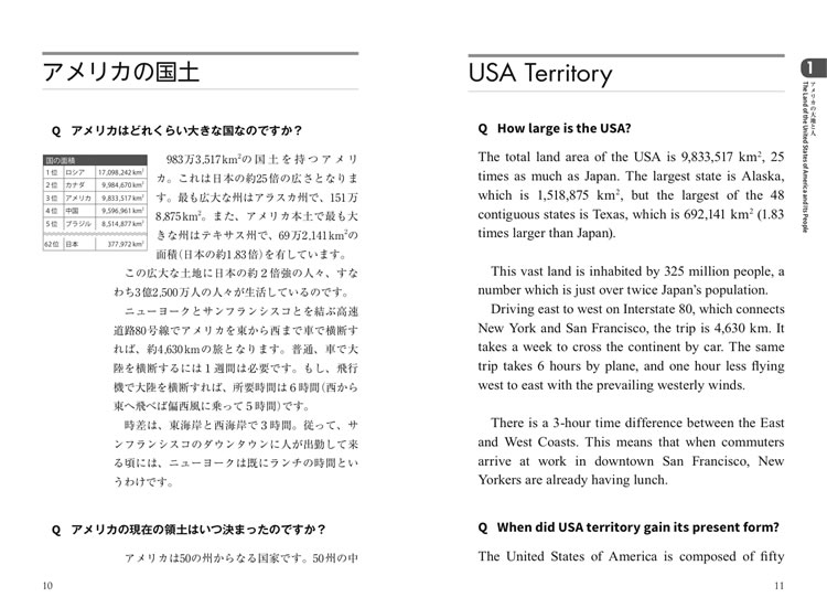 日英対訳 アメリカQ＆A
