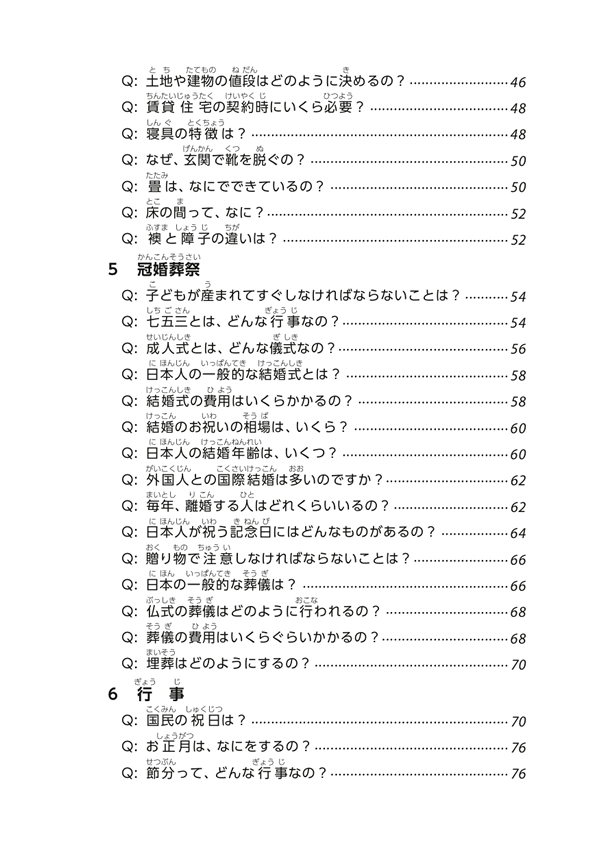 現代日本の暮らしQ&A