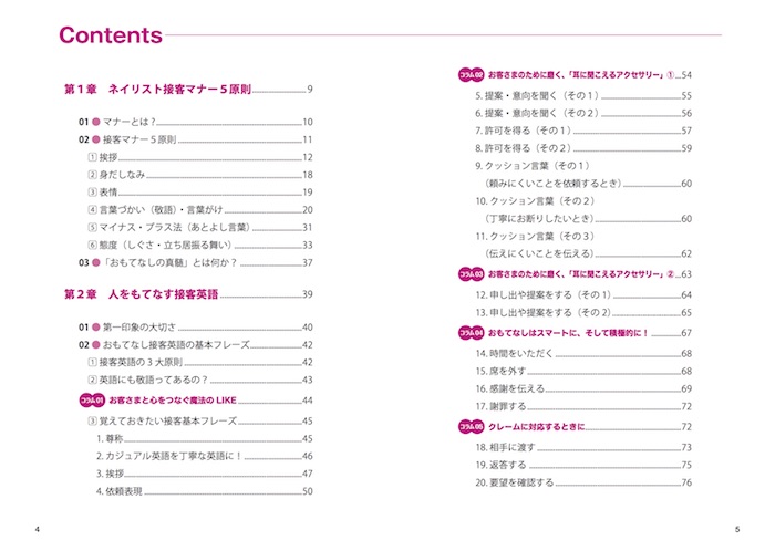 ネイリストのためのマナーと接客英会話