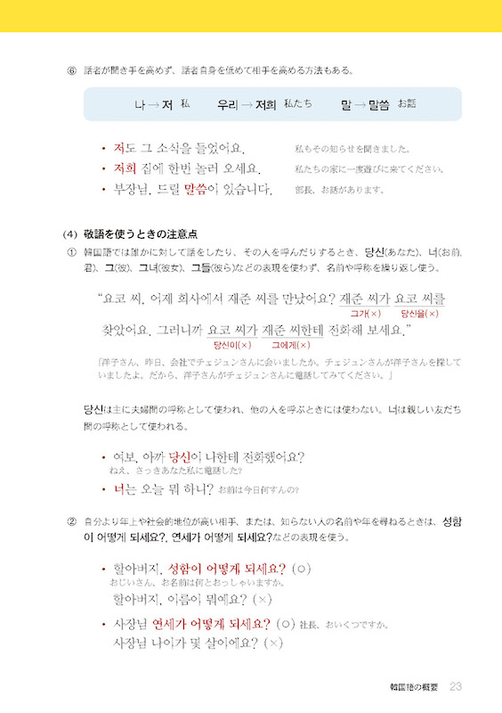 実用韓国語文法＜初級＞
