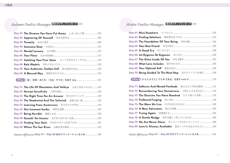 ポジティブ英語　書き写し＆音読ノート 前向きになれる80のメッセージとアファメーション