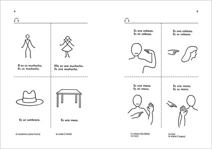 絵で見るスペイン語 中身サンプル