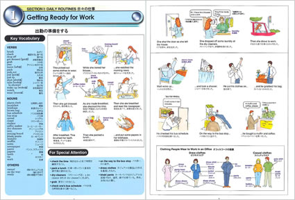 イラストでわかるオフィスの英語表現 中身サンプル