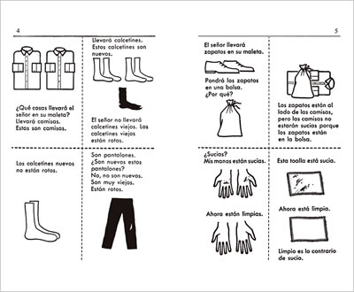 絵で見るスペイン語 Book 2 中身サンプル